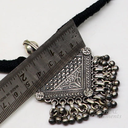925 sterling silver handmade vintage ethnic style fabulous unique design pendant necklace best belly dance ethnic garba jewelry nsp507 - TRIBAL ORNAMENTS