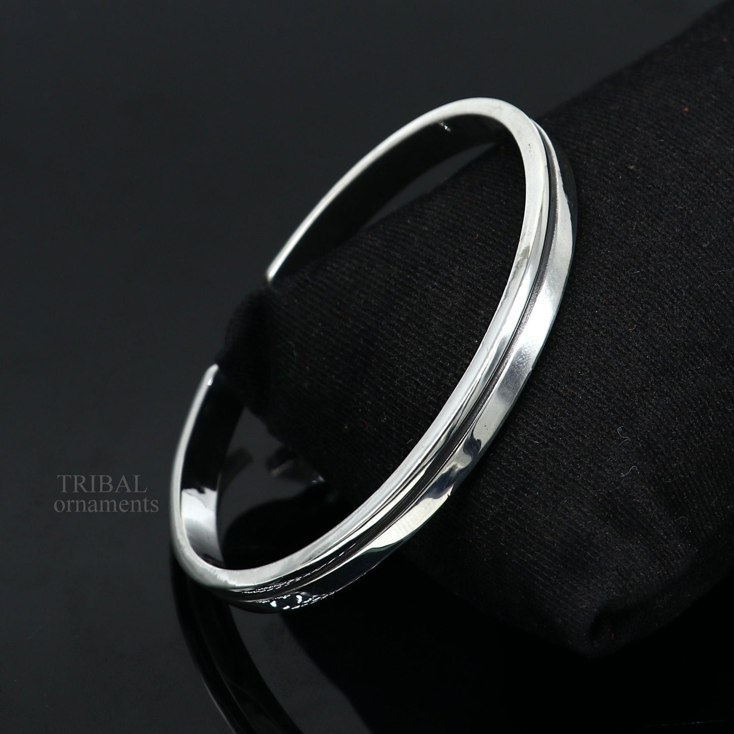925 sterling silver handmade vintage plain design gorgeous Bangle cuff bracelet kada, best unisex tribal gifting jewelry cuff118 - TRIBAL ORNAMENTS