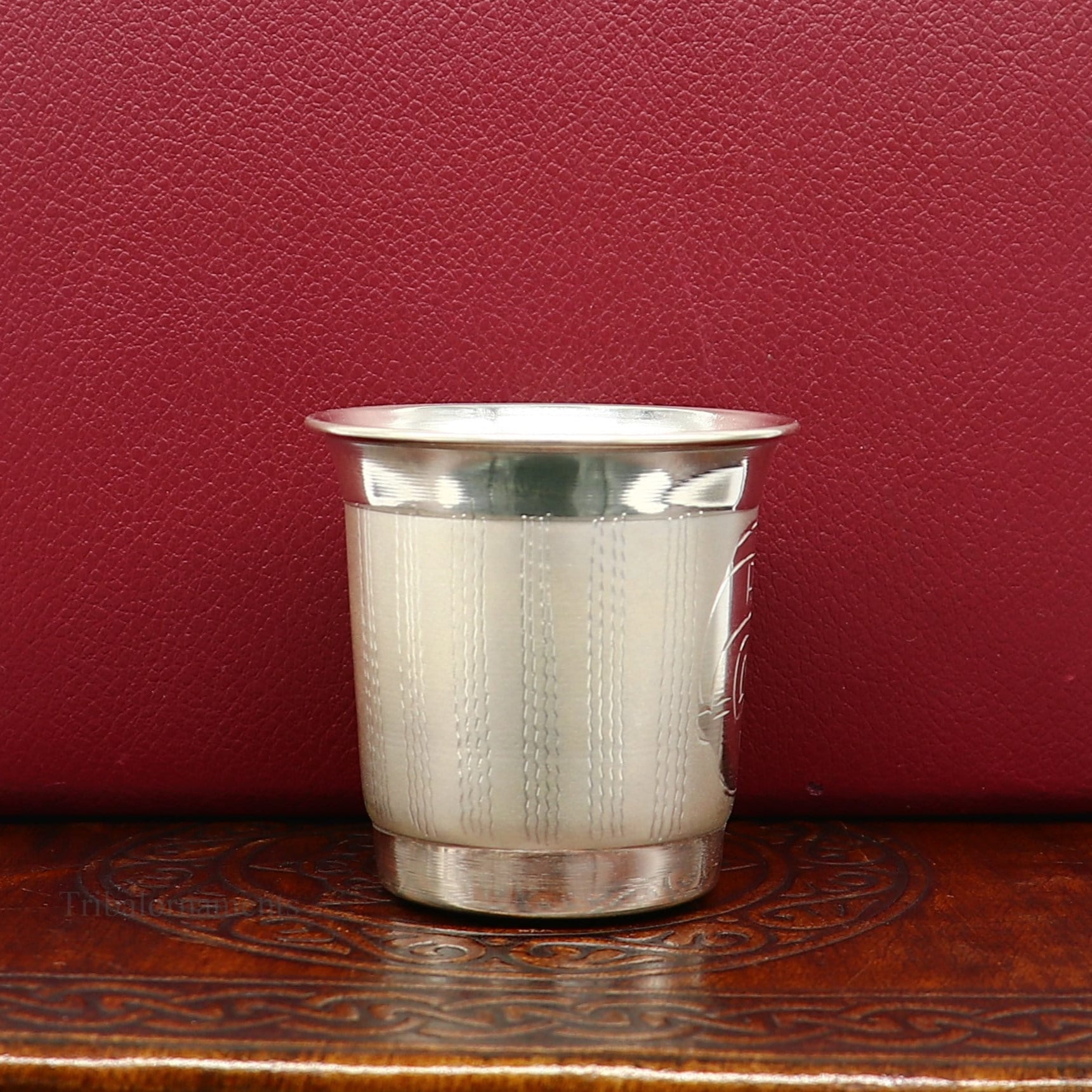 925 sterling silver handmade water milk baby glass tumbler, silver tumbler, silver baby food dining flask, silver utensils gift sv217 - TRIBAL ORNAMENTS