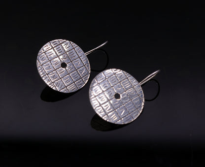 925 sterling silver hoops earring, drop dangle earrings, women's earring jewelry tribal jewelry india s604 - TRIBAL ORNAMENTS