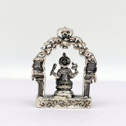 925 Sterling silver Lord Ganesh Idol, Pooja Articles, Silver Idols Figurine, handcrafted Lord Ganesh statue sculpture gifting art01 - TRIBAL ORNAMENTS