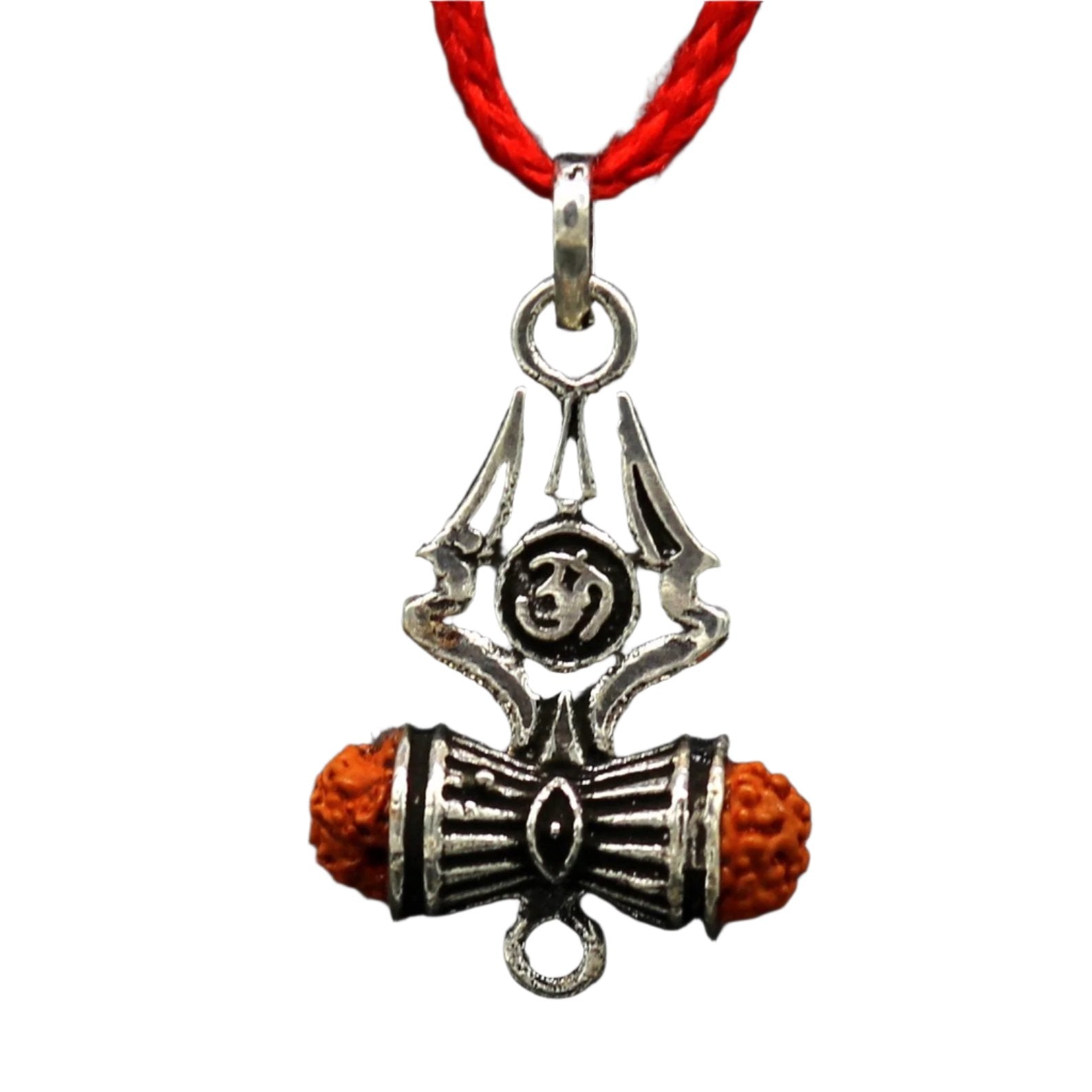 925 sterling silver lord shiva trident pendant, amazing customized Rudraksha trishul tribal belly dance personalized jewelry ssp322 - TRIBAL ORNAMENTS