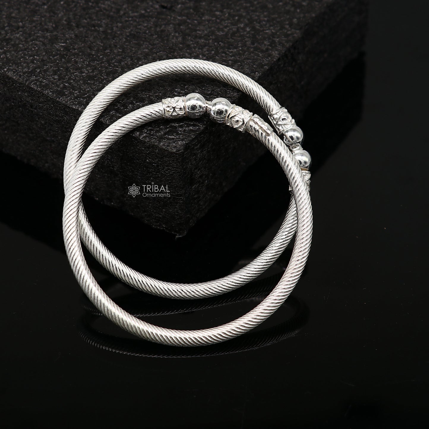 925 sterling silver plain shiny bright bangle bracelet kada, excellent personalized gifting stylish fancy bangle men's or girls nba381 - TRIBAL ORNAMENTS