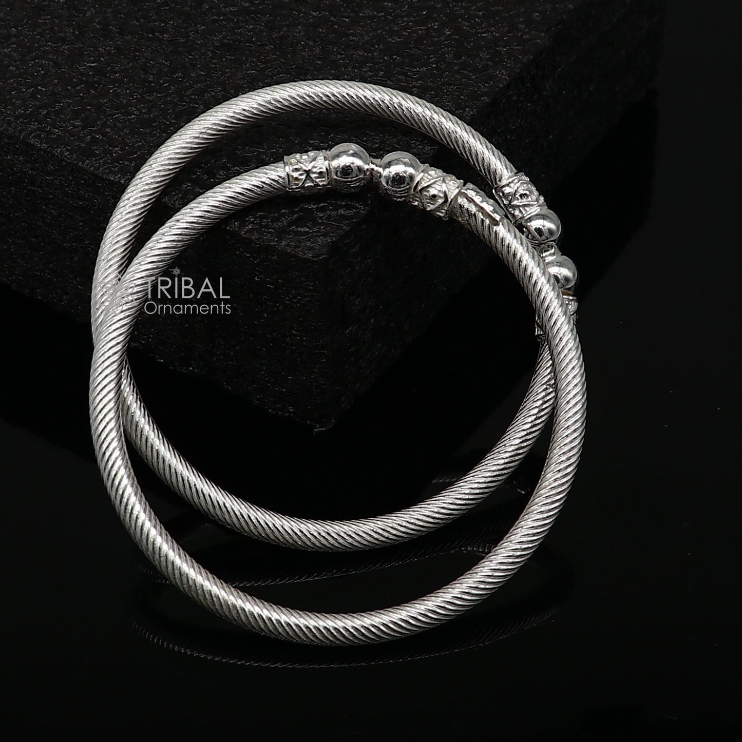 925 sterling silver plain shiny bright bangle bracelet kada, excellent personalized gifting stylish fancy bangle men's or girls nba381 - TRIBAL ORNAMENTS