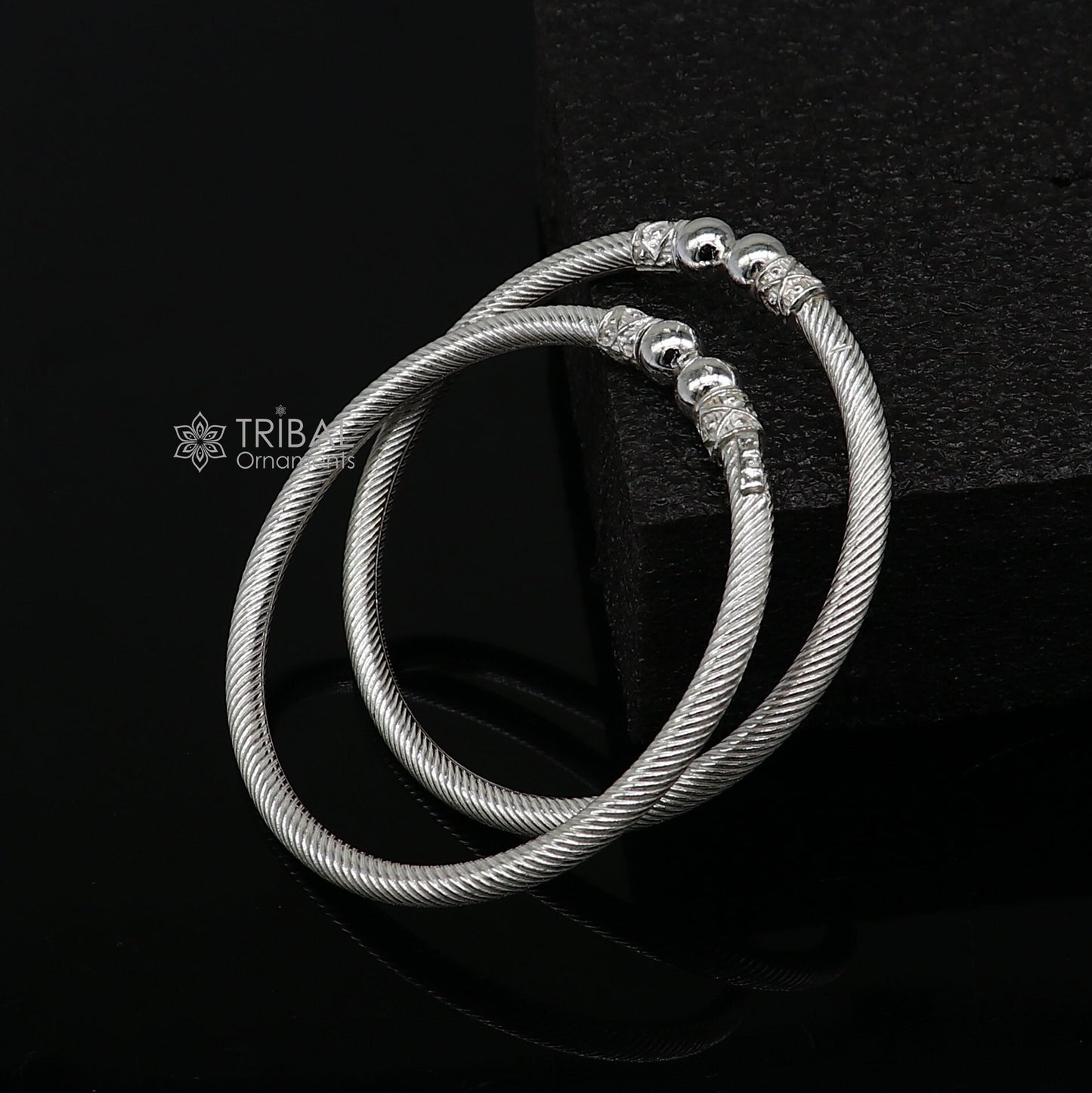 925 sterling silver plain shiny bright bangle bracelet kada, excellent personalized gifting stylish fancy bangle men's or girls nba381 - TRIBAL ORNAMENTS