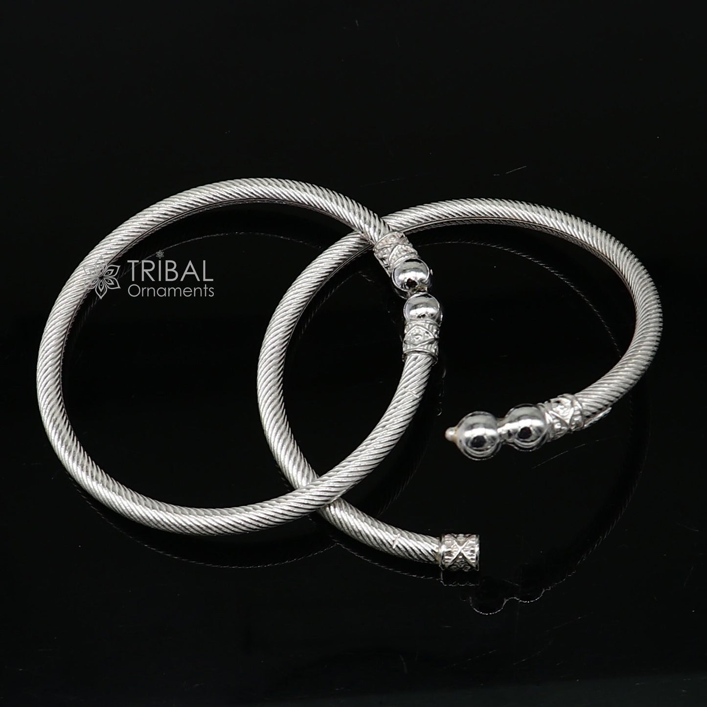 925 sterling silver plain shiny bright bangle bracelet kada, excellent personalized gifting stylish fancy bangle men's or girls nba381 - TRIBAL ORNAMENTS