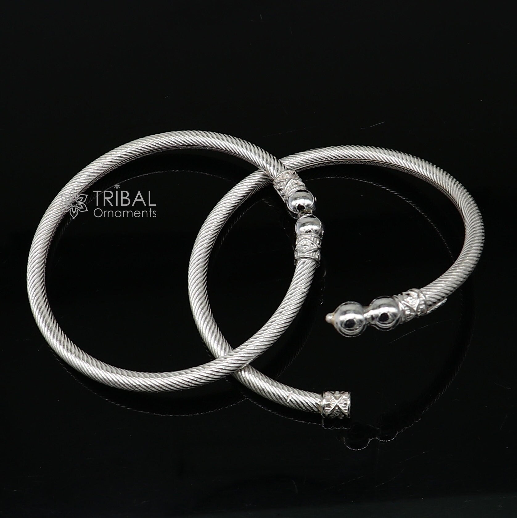 925 sterling silver plain shiny bright bangle bracelet kada, excellent personalized gifting stylish fancy bangle men's or girls nba381 - TRIBAL ORNAMENTS