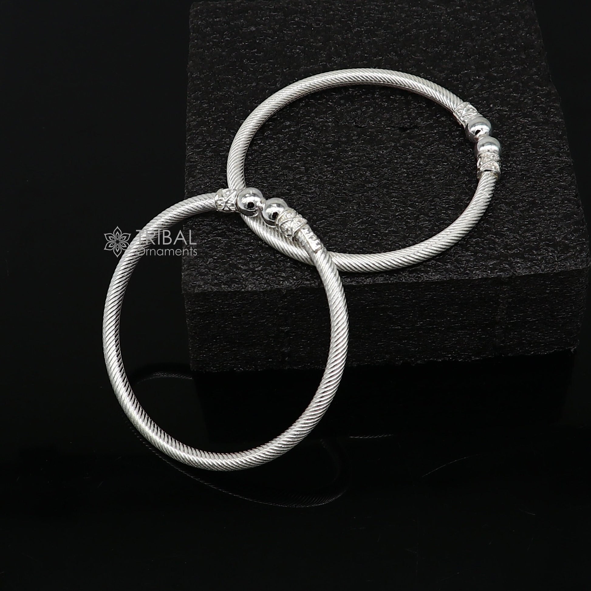 925 sterling silver plain shiny bright bangle bracelet kada, excellent personalized gifting stylish fancy bangle men's or girls nba381 - TRIBAL ORNAMENTS