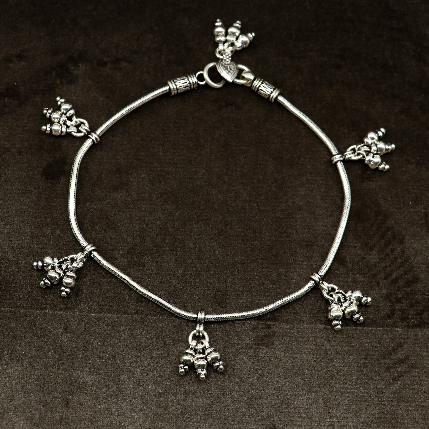 925 sterling silver single line/layer snake chain ankle bracelet, excellent belly dance customized trendy anklets foot bracelet ank386 - TRIBAL ORNAMENTS