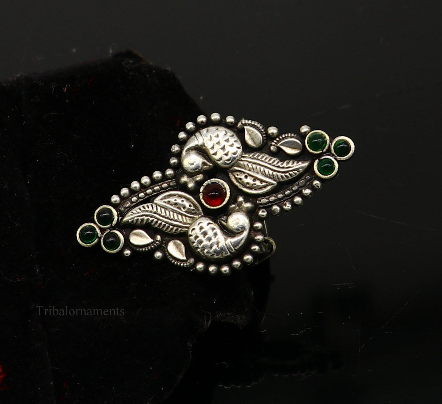 925 sterling silver single stone vintage design handmade adjustable ring, stunning designer customized wedding belly dance ring sr293 - TRIBAL ORNAMENTS