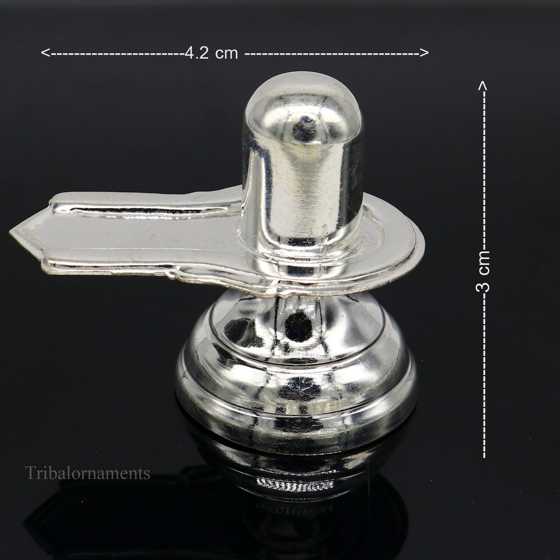 925 sterling silver handmade small Lord Shiva lingam, silver shivling puja utensils, home temple silver article puja accessories art71 - TRIBAL ORNAMENTS