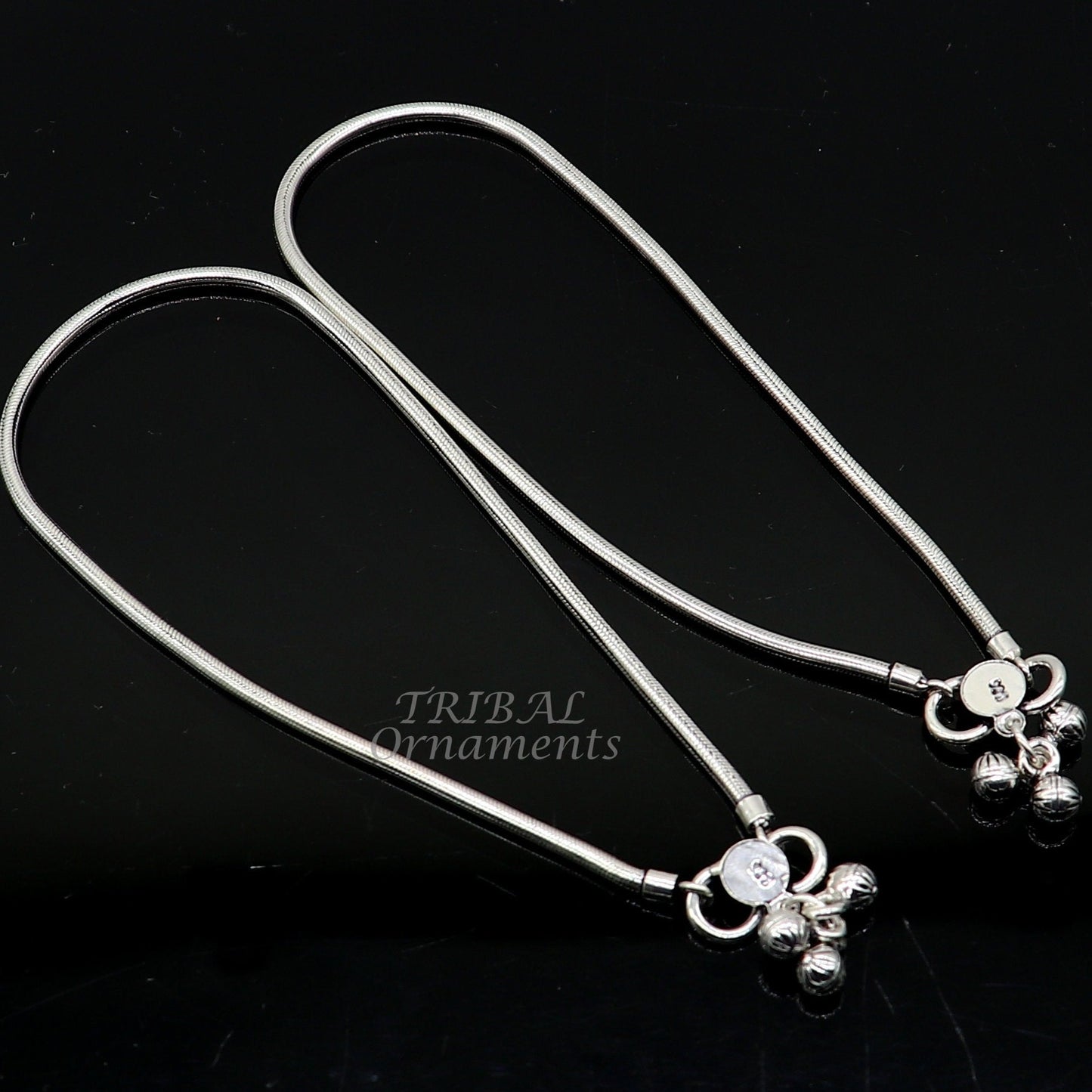 925 sterling silver snake chain ankle bracelet, excellent customized modern trendy anklets foot bracelet ank528 - TRIBAL ORNAMENTS