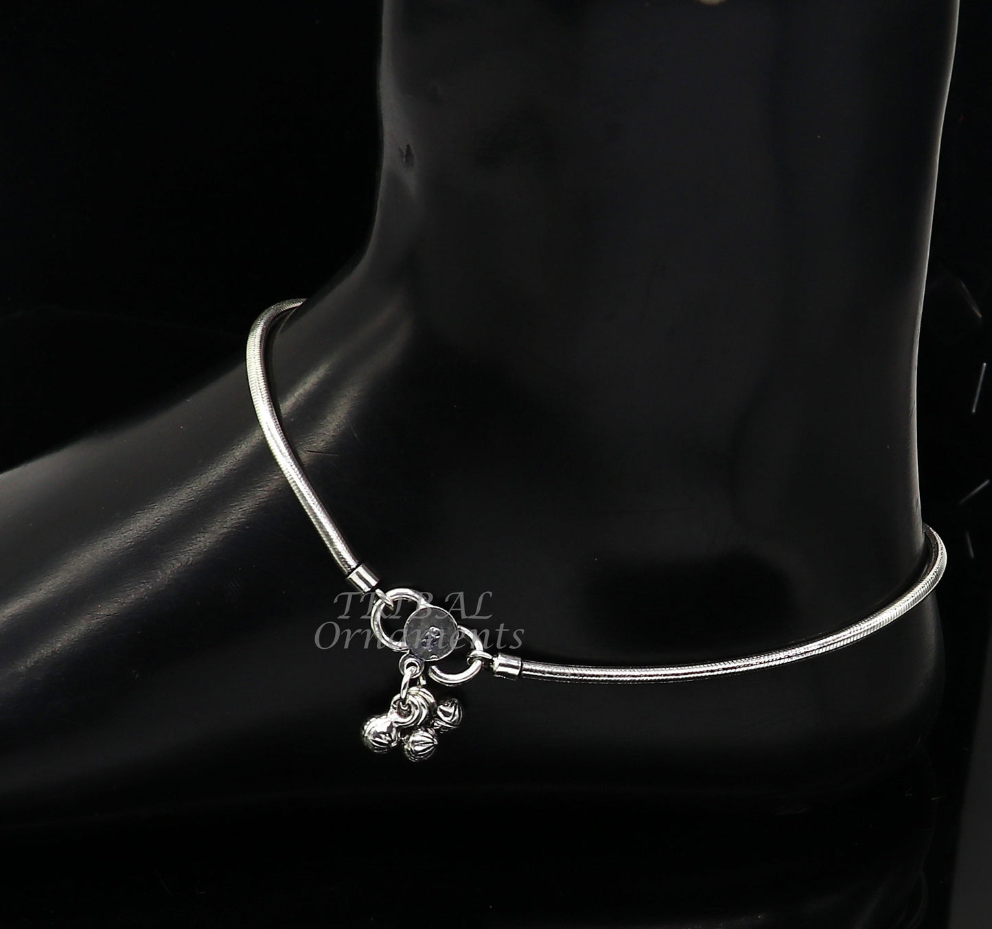 925 sterling silver snake chain ankle bracelet, excellent customized modern trendy anklets foot bracelet ank528 - TRIBAL ORNAMENTS