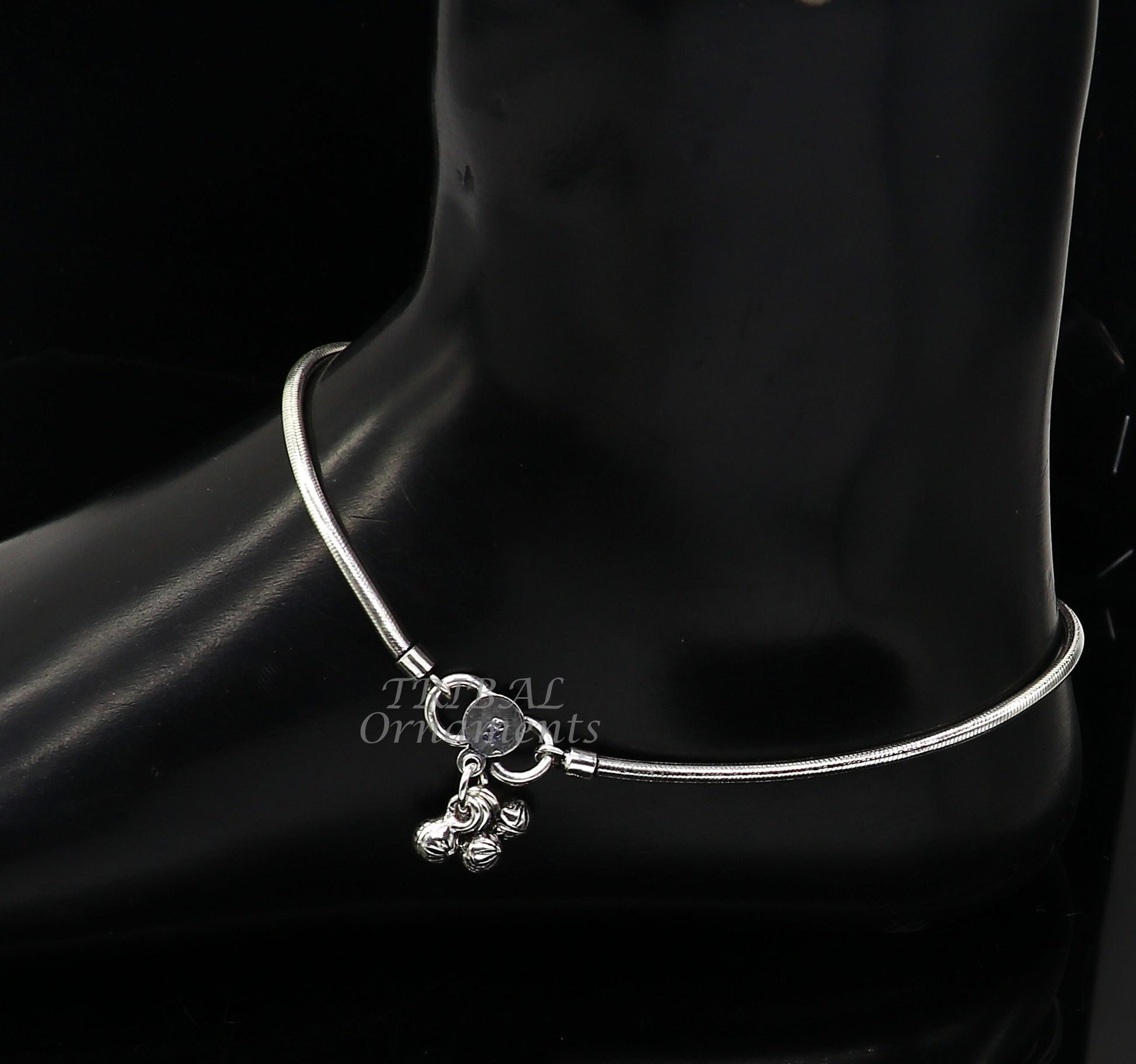 925 sterling silver snake chain ankle bracelet, excellent customized modern trendy anklets foot bracelet ank528 - TRIBAL ORNAMENTS