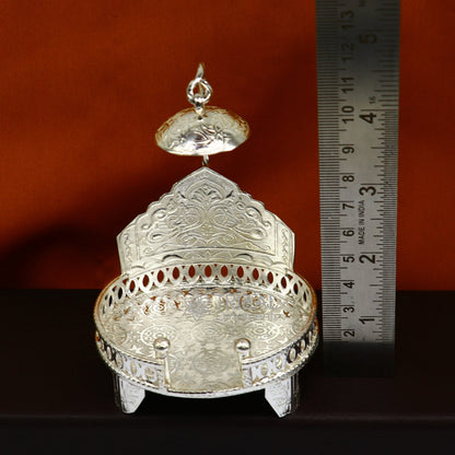 925 sterling silver sterling Sinhasan, singhasan idol god throne, god statue's divine chair, temple puja article collectible article su1108 - TRIBAL ORNAMENTS