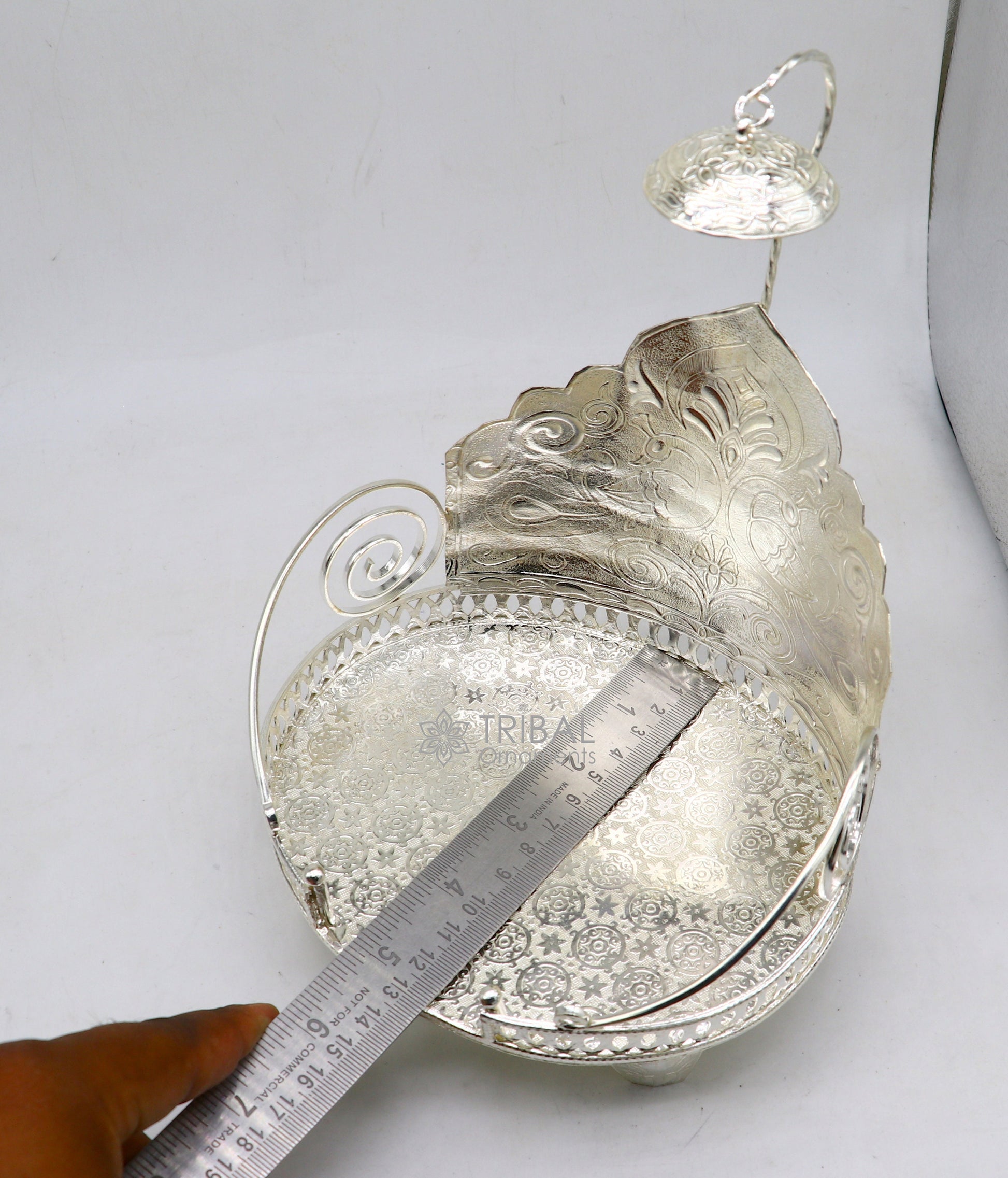 925 sterling silver sterling Sinhasan, singhasan idol god throne, god statue's divine chair, temple puja article collectible article su1112 - TRIBAL ORNAMENTS