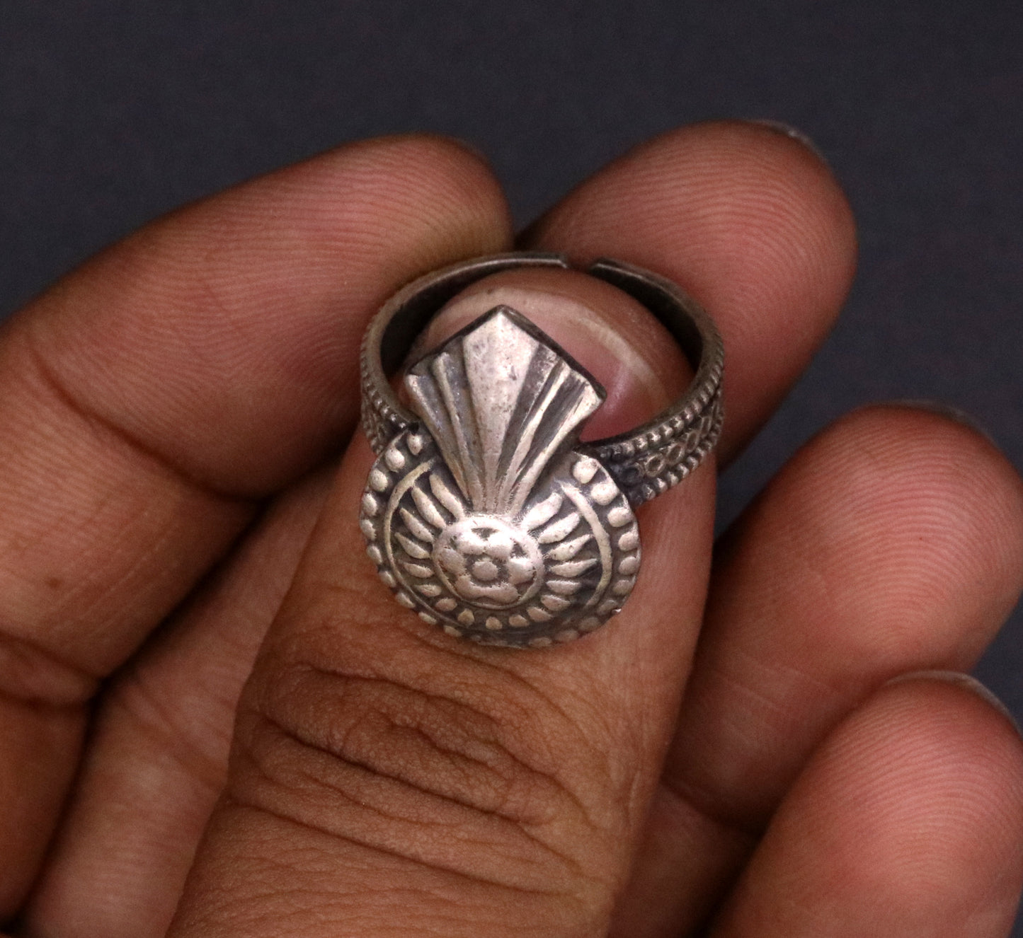 925 sterling silver traditional vintage design fabulous adjustable ring tribal belly dance jewelry !!sr24 - TRIBAL ORNAMENTS