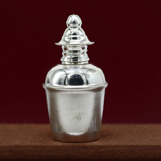 925 sterling silver trinket box, sindoor box/ casket box bridal Vermilion gifts box collection, container box, jewelry box art stb766 - TRIBAL ORNAMENTS