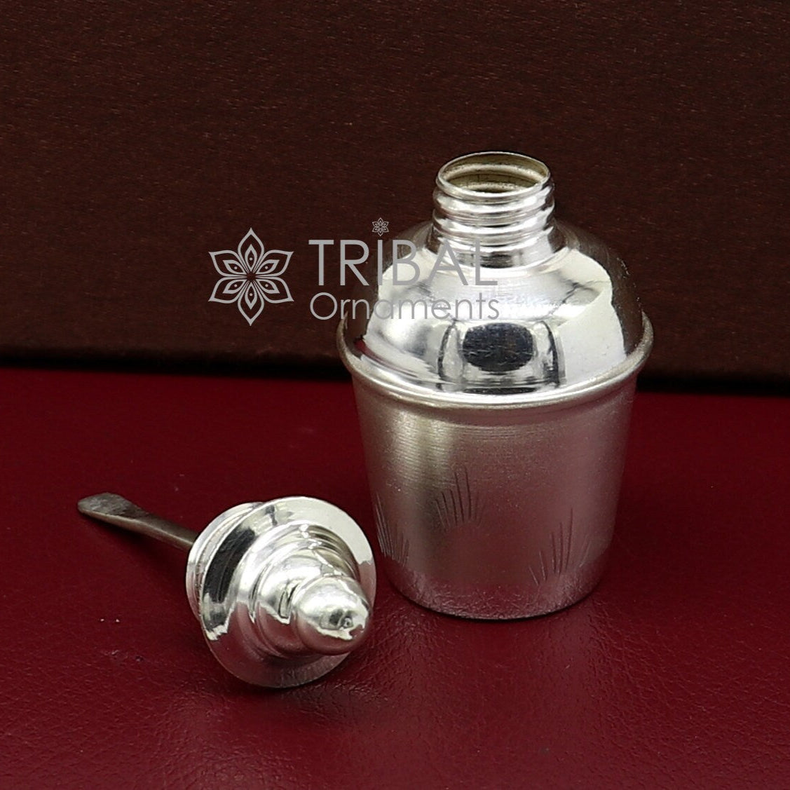 925 sterling silver trinket box, sindoor box/ casket box bridal Vermilion gifts box collection, container box, jewelry box art stb766 - TRIBAL ORNAMENTS