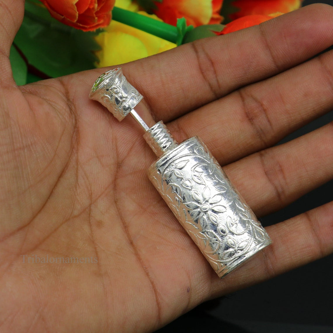 925 sterling silver trinket box, sindoor box/ casket box bridal Vermilion gifts jewelry box collection, container box, jewelry box art stb82 - TRIBAL ORNAMENTS