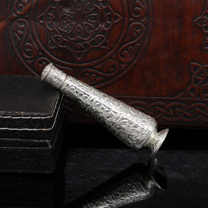 925 sterling silver trinket box, sindoor box/ casket box bridal Vermilion gifts jewelry box collection, container box, jewelry box art stb85 - TRIBAL ORNAMENTS