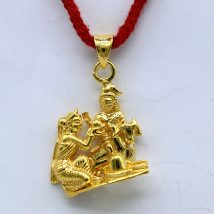 925 sterling silver Lord Shiva, Parwati, Nandi Maharaj, and Shiva Lingam pendant jewelry by Tribal Ornaments.