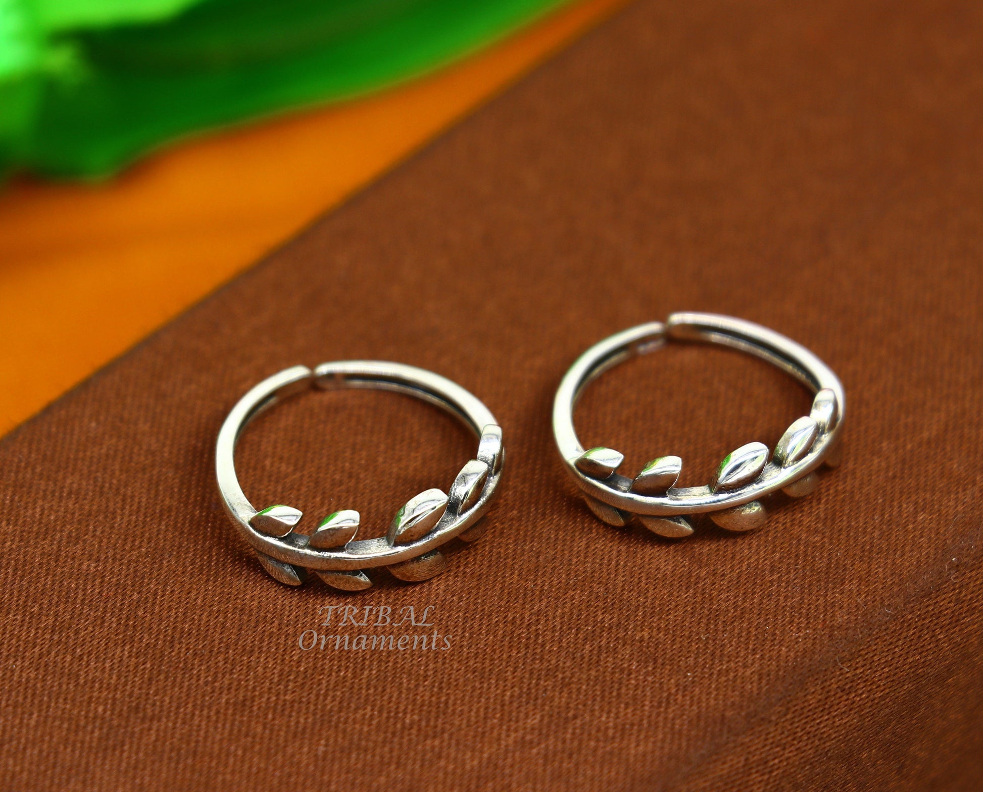 925 sterling silver uniquely handcrafted unique style antique look toe rings. best brides wedding jewelry ethnic  tribal jewelry ytr19 - TRIBAL ORNAMENTS