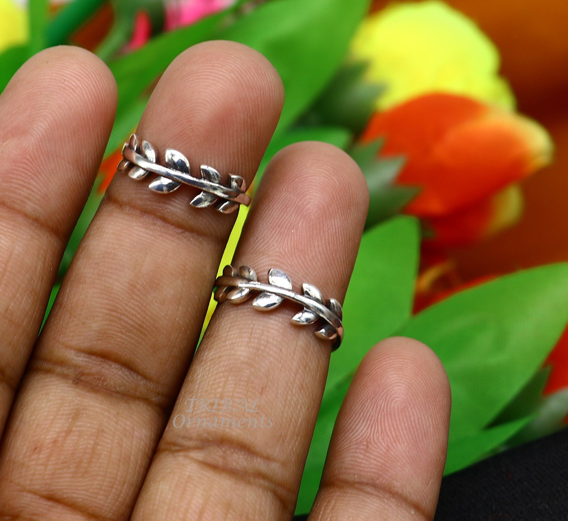 925 sterling silver uniquely handcrafted unique style antique look toe rings. best brides wedding jewelry ethnic  tribal jewelry ytr19 - TRIBAL ORNAMENTS