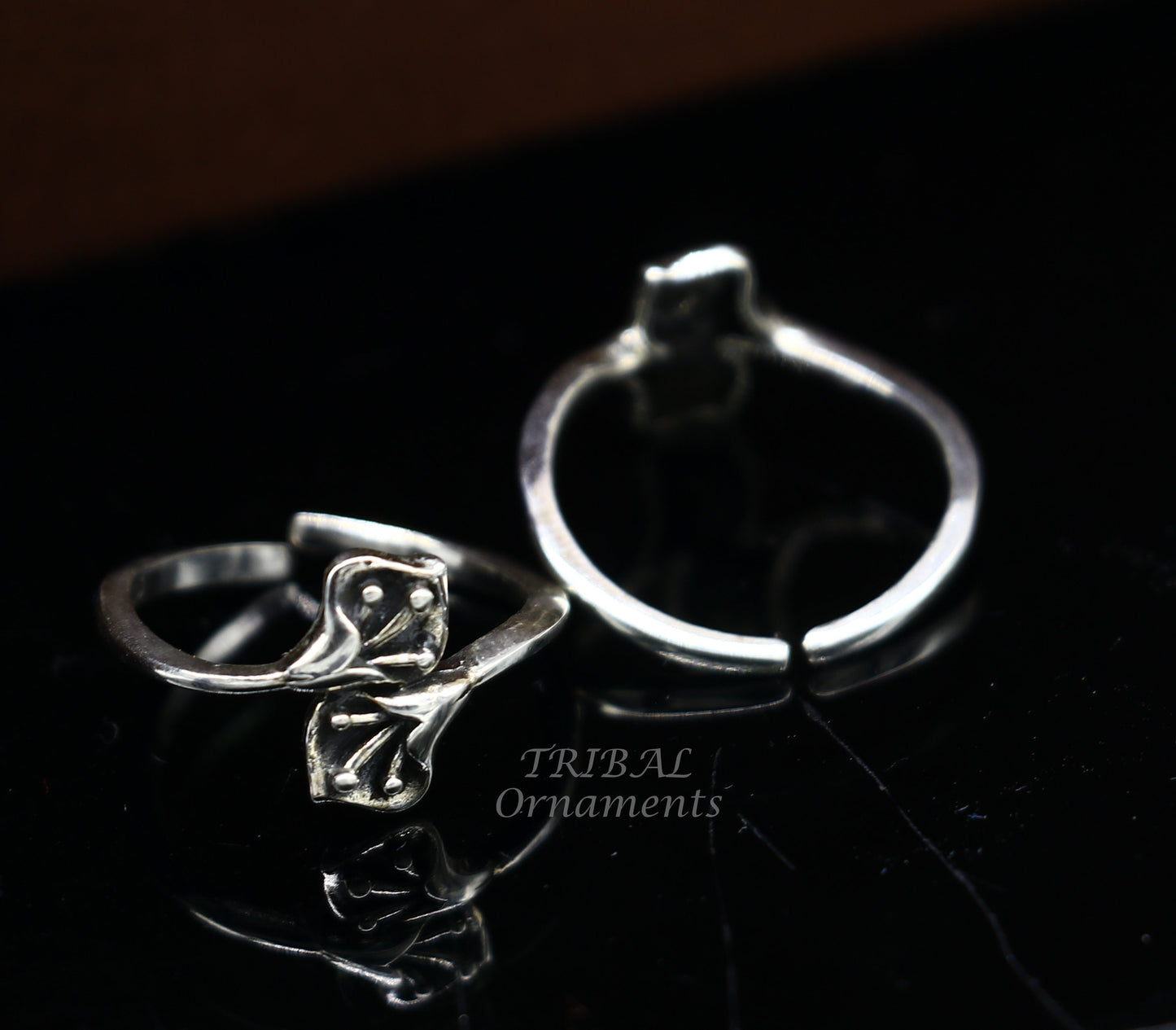 925 sterling silver uniquely handcrafted vintage style oxidized toe rings. best brides wedding jewelry tribal jewelry ytr13 - TRIBAL ORNAMENTS