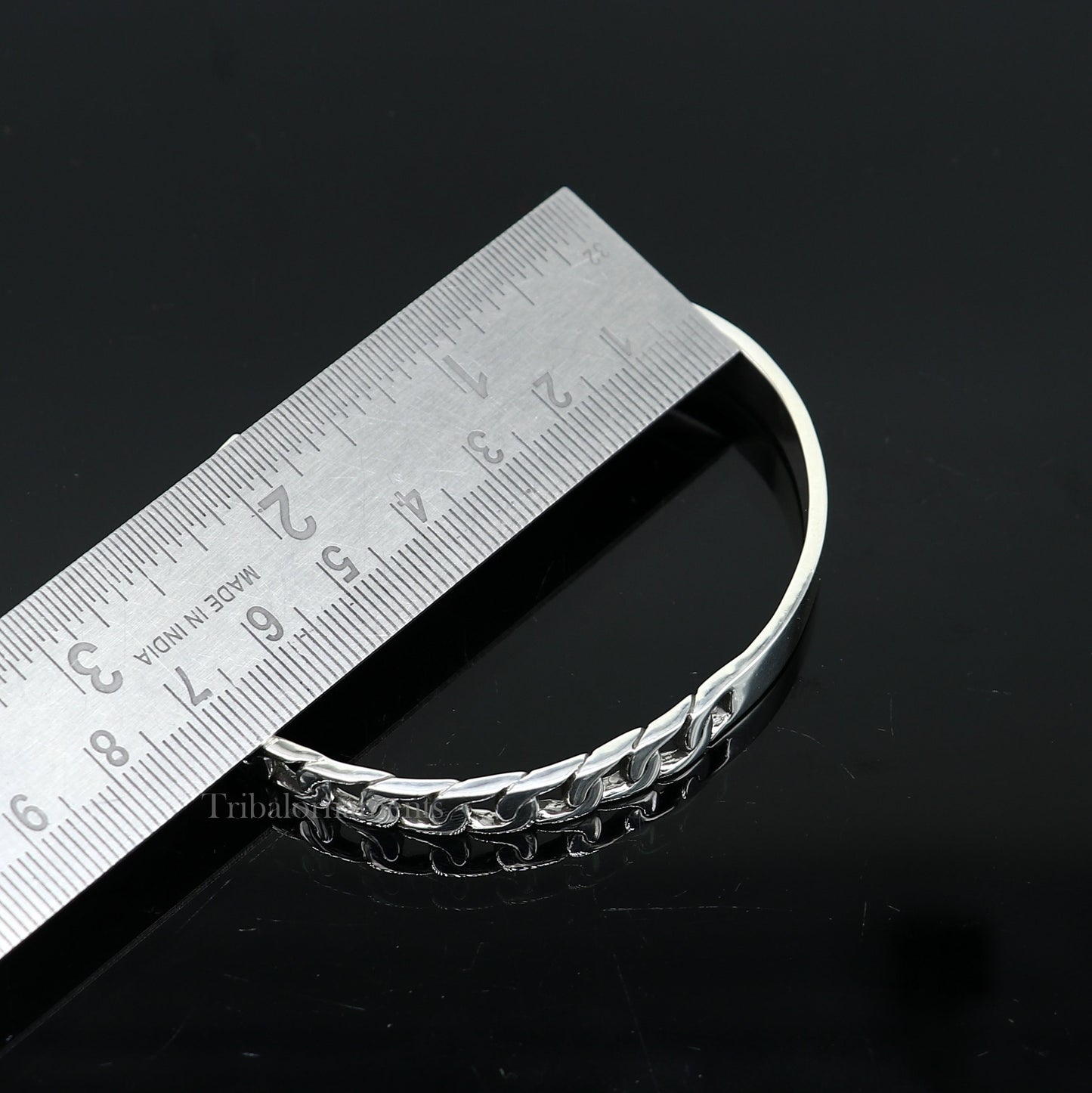 925 sterling silver vintage antique design handmade adjustable cuff bangle bracelet kada customized unisex men's or girl's jewelry nsk369 - TRIBAL ORNAMENTS