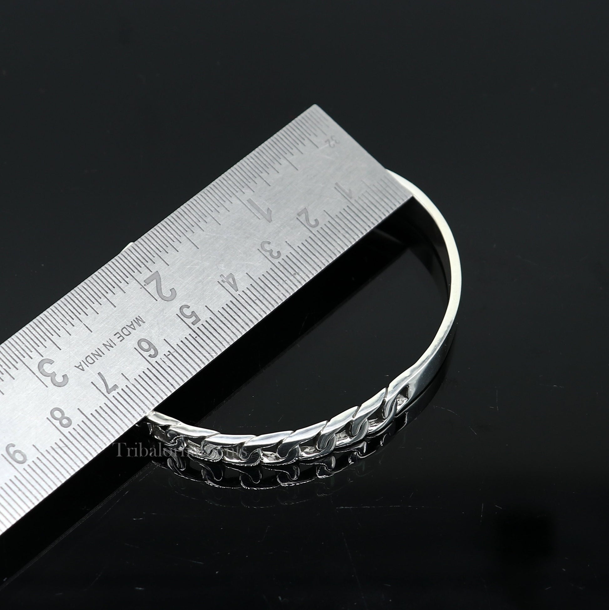 925 sterling silver vintage antique design handmade adjustable cuff bangle bracelet kada customized unisex men's or girl's jewelry nsk369 - TRIBAL ORNAMENTS