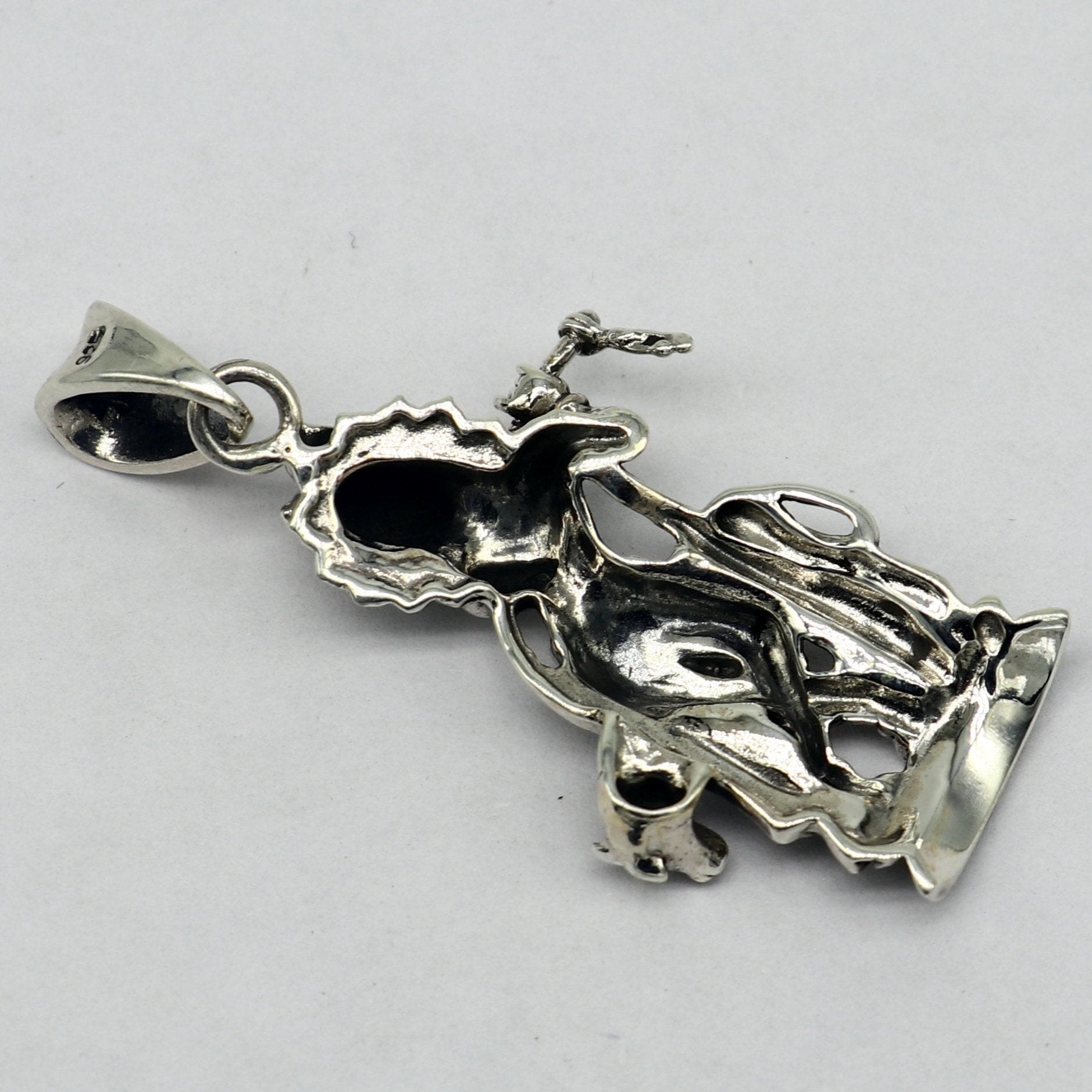 925 sterling silver vintage Antique stylish Hindu idol Krishna with cow Pendant, amazing design stunning pendant gifting jewelry ssp537 - TRIBAL ORNAMENTS