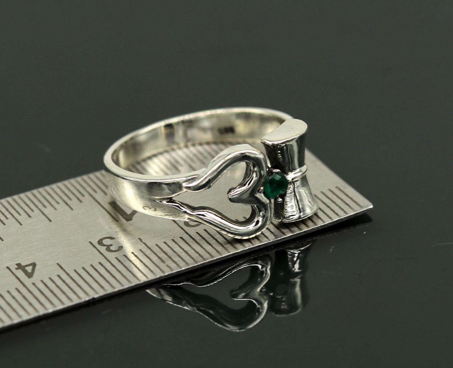 925 sterling silver vintage customized design shiva trident trishul ring band, excellent customized pretty ring unisex jewelry sr280 - TRIBAL ORNAMENTS