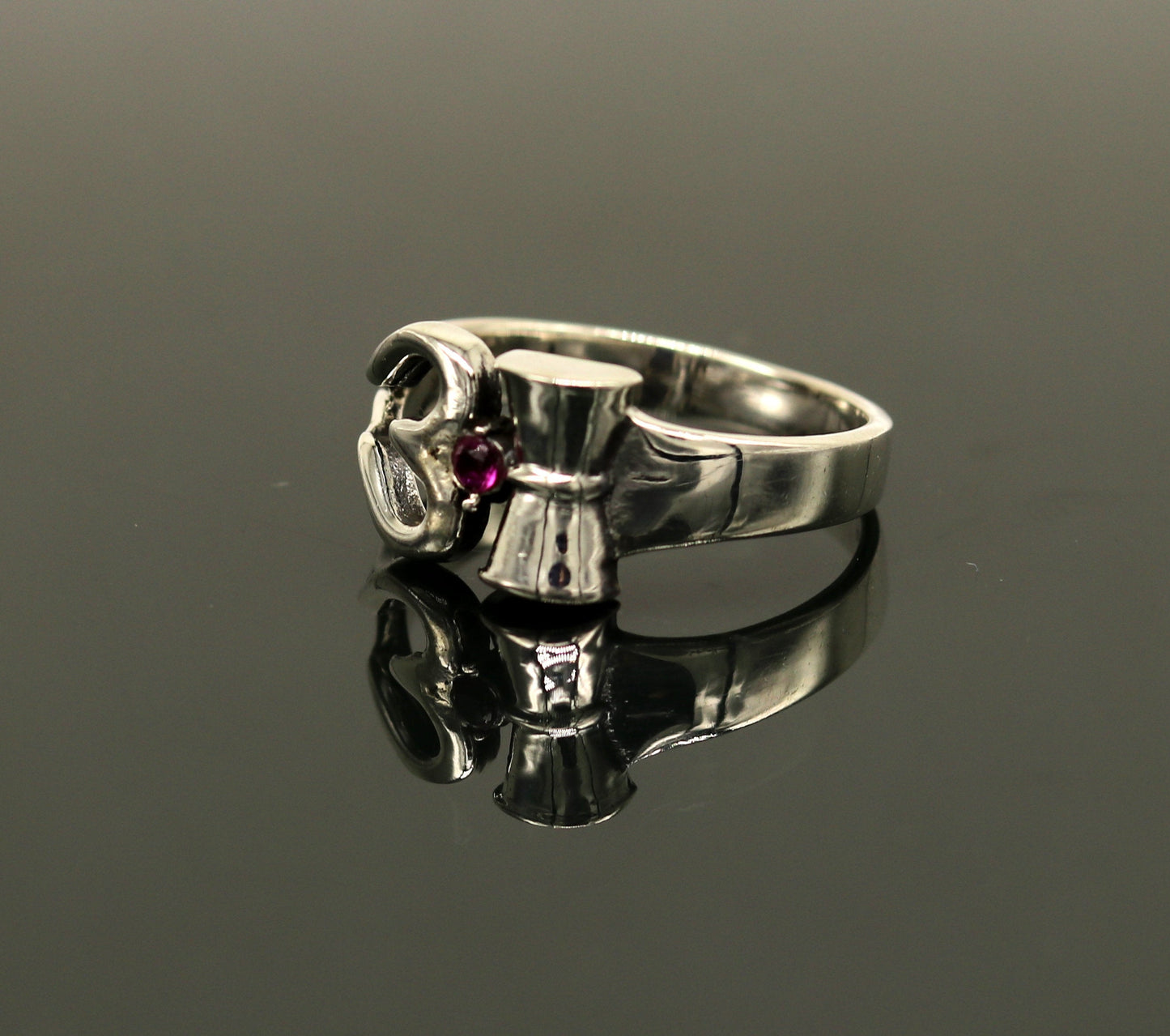 925 sterling silver vintage customized design shiva trident trishul ring band, excellent customized pretty ring unisex jewelry sr281 - TRIBAL ORNAMENTS