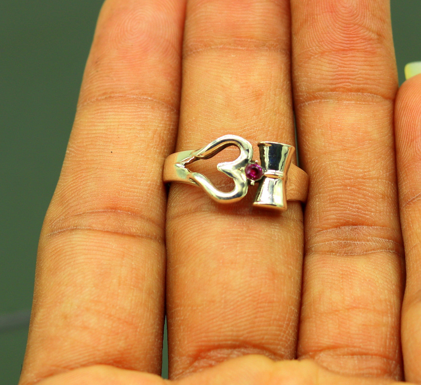 925 sterling silver vintage customized design shiva trident trishul ring band, excellent customized pretty ring unisex jewelry sr281 - TRIBAL ORNAMENTS