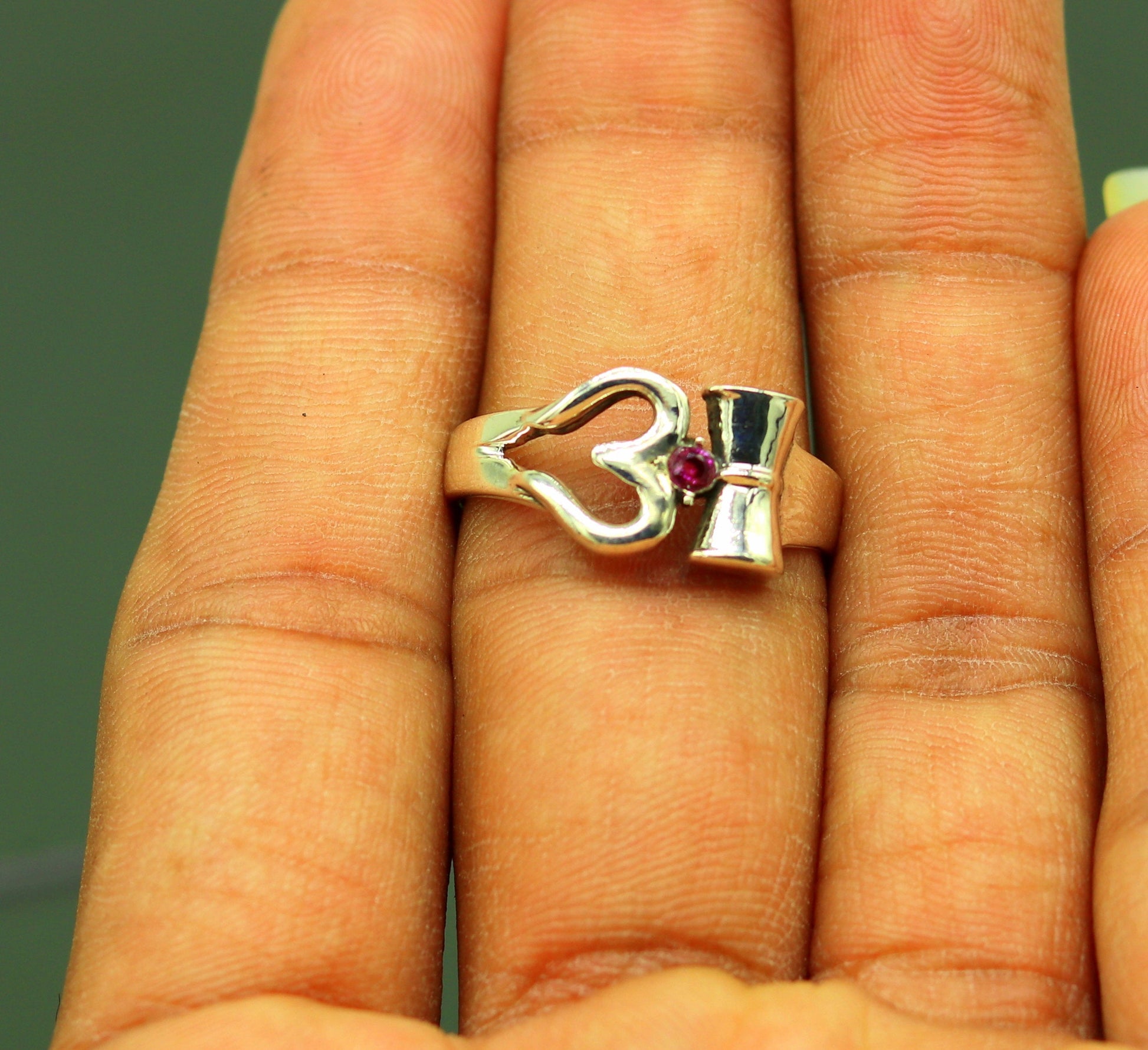 925 sterling silver vintage customized design shiva trident trishul ring band, excellent customized pretty ring unisex jewelry sr281 - TRIBAL ORNAMENTS