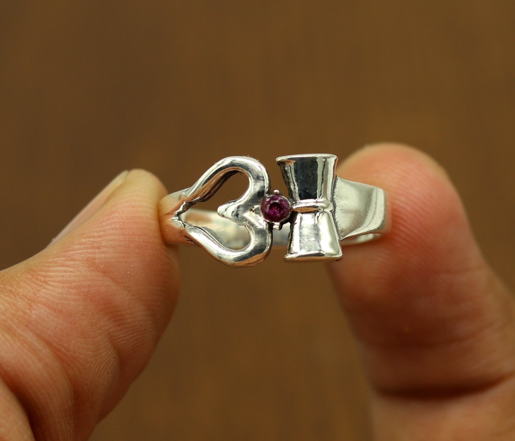 925 sterling silver vintage customized design shiva trident trishul ring band, excellent customized pretty ring unisex jewelry sr281 - TRIBAL ORNAMENTS