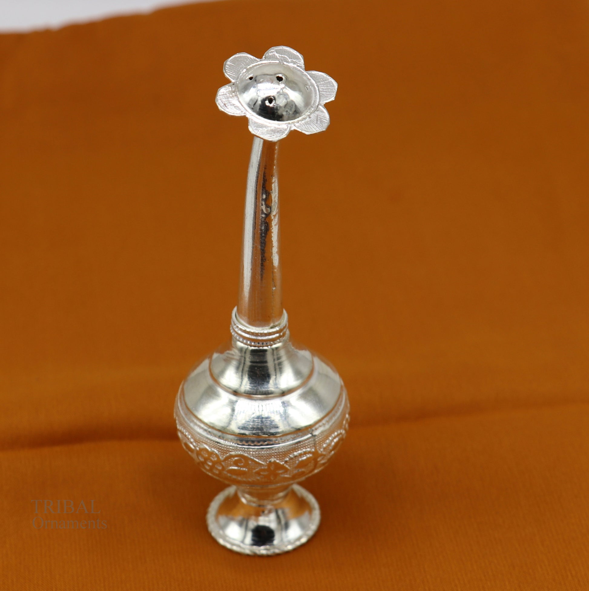 925 sterling silver vintage design Attardani, pooja spray bottle, silver perfume bottle, spray article, puja utensils, best gift su639 - TRIBAL ORNAMENTS