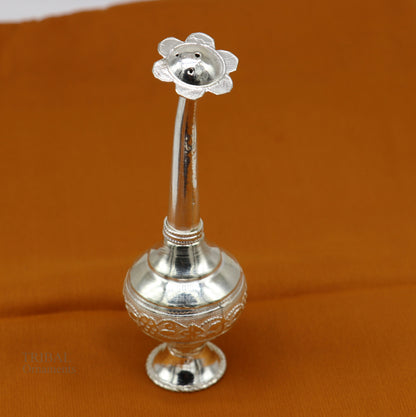 925 sterling silver vintage design Attardani, pooja spray bottle, silver perfume bottle, spray article, puja utensils, best gift su639 - TRIBAL ORNAMENTS
