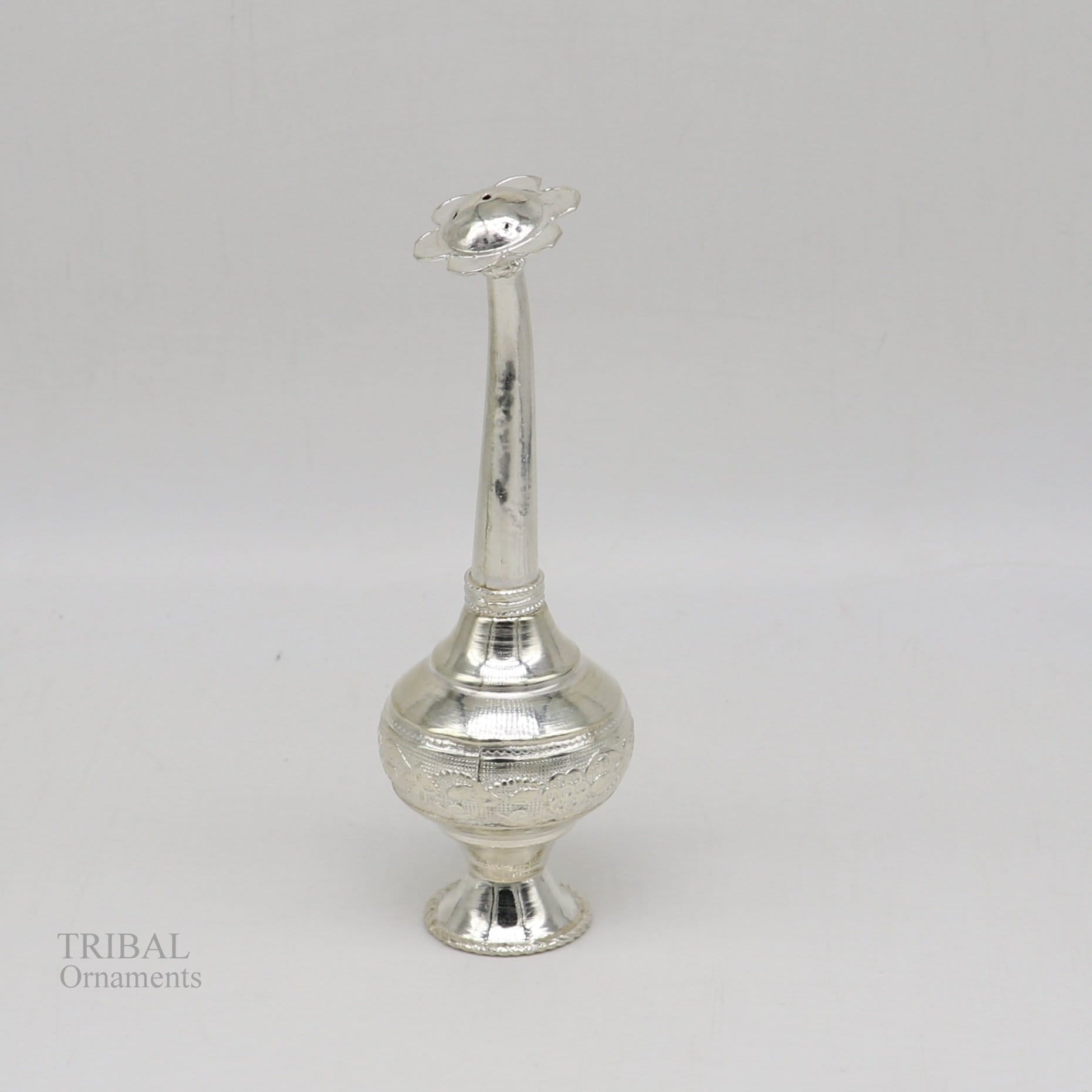 925 sterling silver vintage design Attardani, pooja spray bottle, silver perfume bottle, spray article, puja utensils, best gift su639 - TRIBAL ORNAMENTS