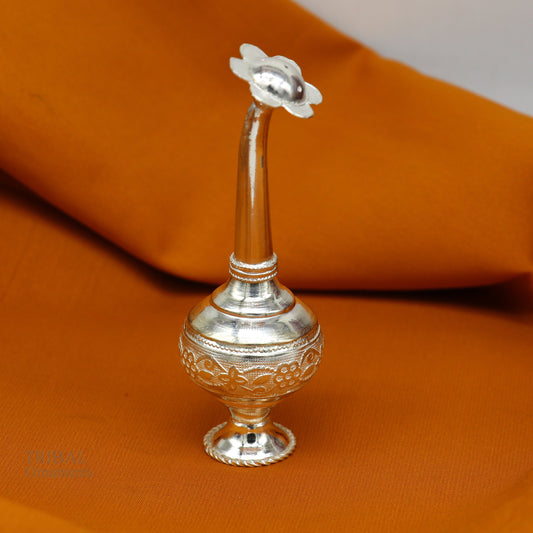 925 sterling silver vintage design Attardani, pooja spray bottle, silver perfume bottle, spray article, puja utensils, best gift su640 - TRIBAL ORNAMENTS