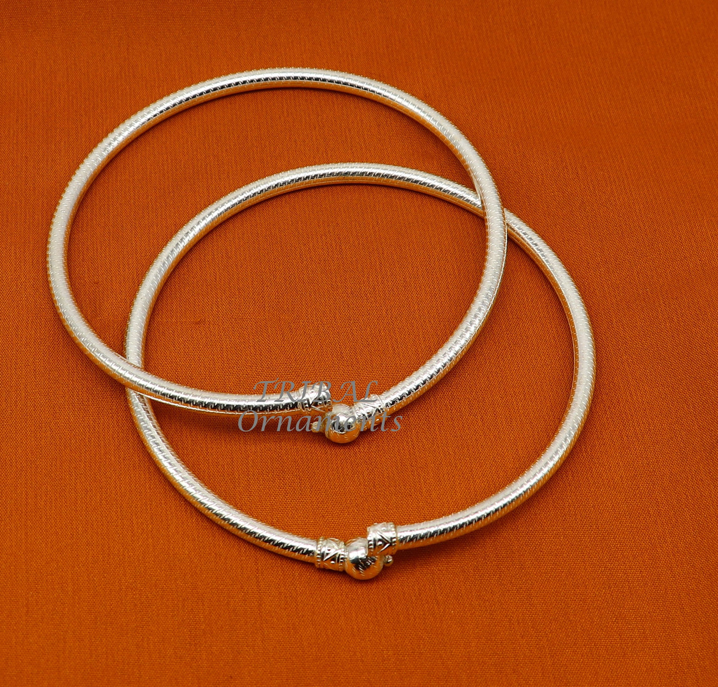 925 sterling silver Vintage design Indian traditional silver women's customized foot kada anklet kada hollow bracelet tribal jewelry nsfk84 - TRIBAL ORNAMENTS