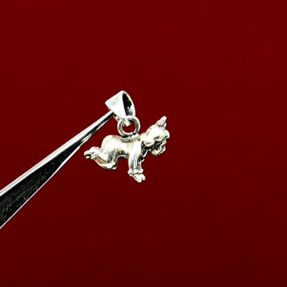 925 Sterling silver small Bal Gopal Krishna pendant featuring a crawling Krishna figure, ideal for home temple or puja accessories.