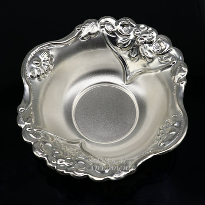 999 fine silver customized design Prasadam bowl, puja utensils, worshipping article, silver Idols serving bowl temple article su859 - TRIBAL ORNAMENTS