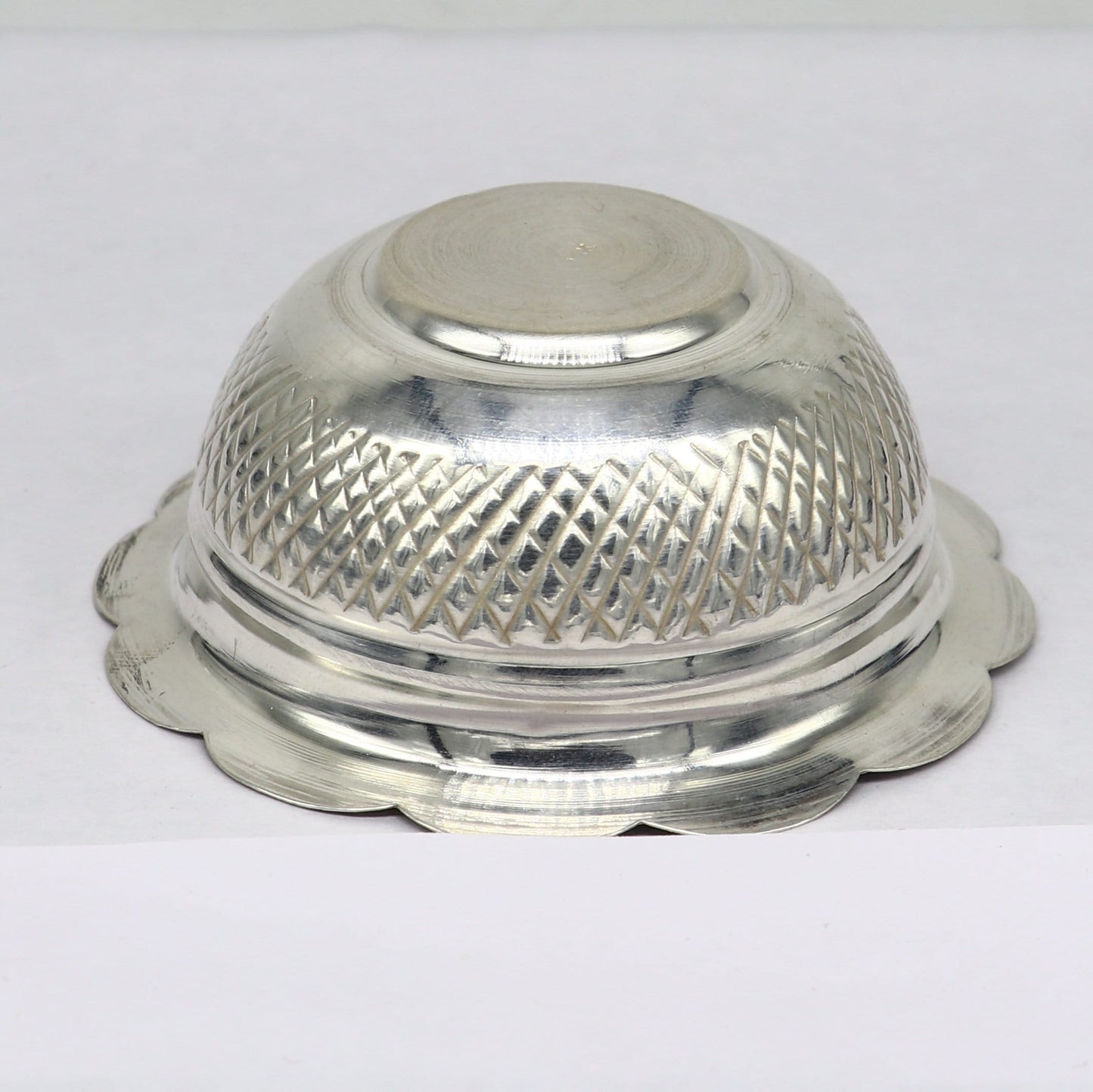 999 fine silver exclusive handcrafted work light weight baby bowl, puja utensils, silver article, silver utensils, silver vessel baby sv208 - TRIBAL ORNAMENTS