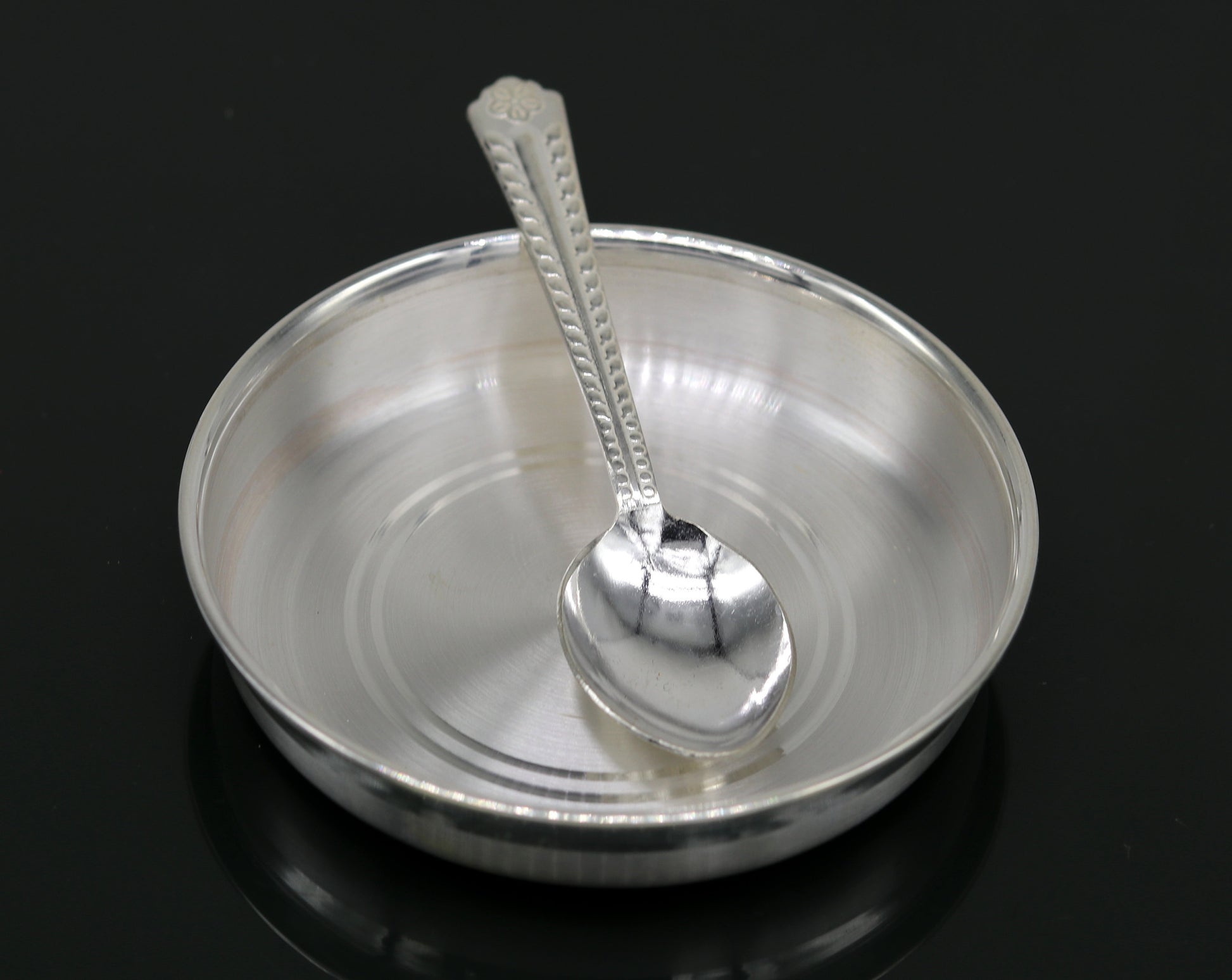 999 Fine silver handmade excellent silver vessels, silver utensils, silve baby plate,tray silver art, silver bowl, cup , baby feeding sv46 - TRIBAL ORNAMENTS