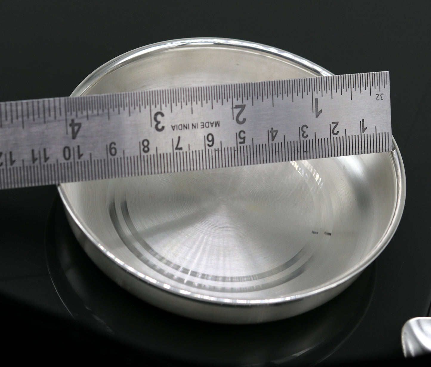 999 Fine silver handmade silver vessels, silver utensils, silver baby plate,tray silver art, silver kitchen accessories, baby feeding sv49 - TRIBAL ORNAMENTS