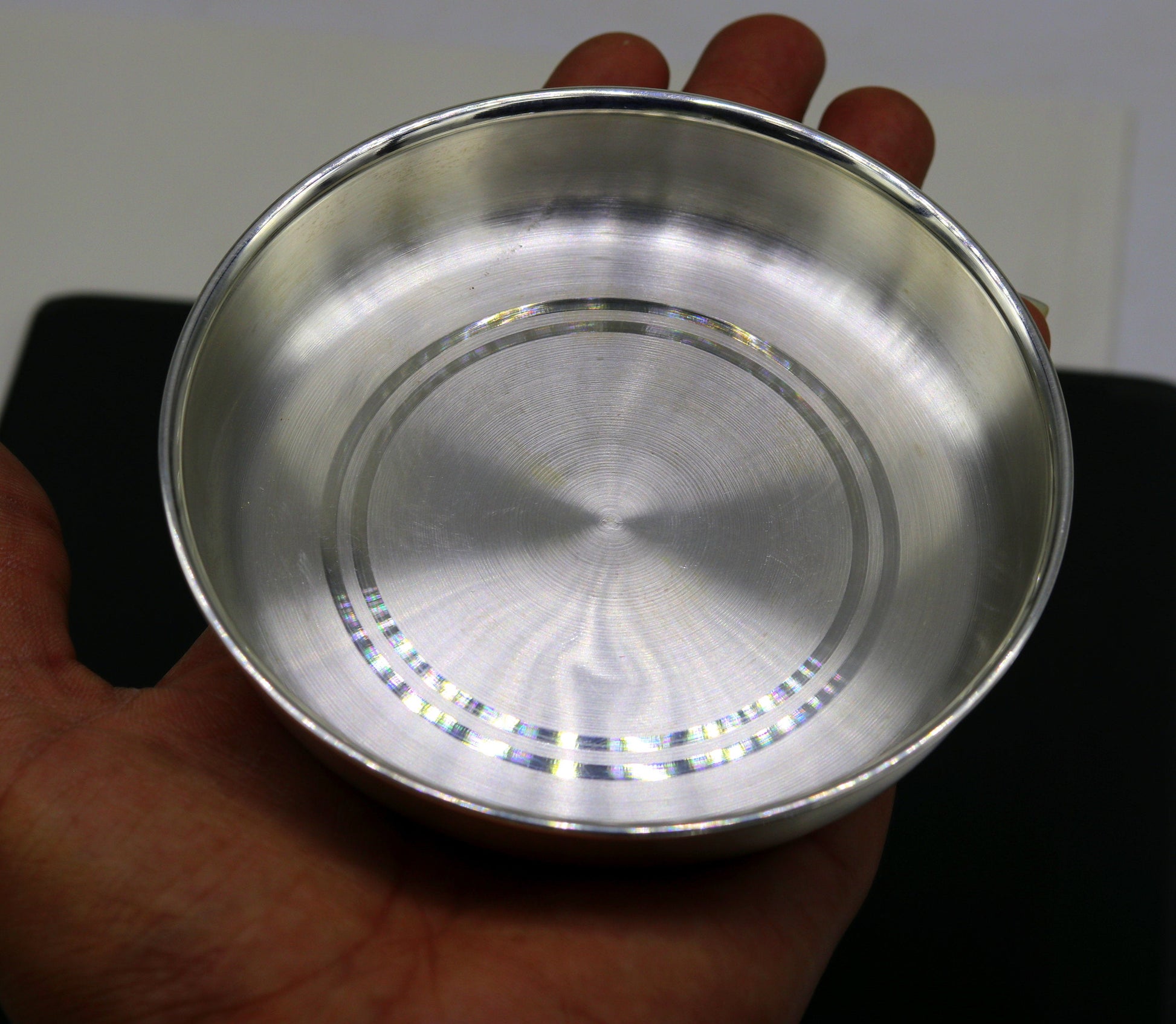 999 Fine silver handmade silver vessels, silver utensils, silver baby plate,tray silver art, silver kitchen accessories, baby feeding sv49 - TRIBAL ORNAMENTS