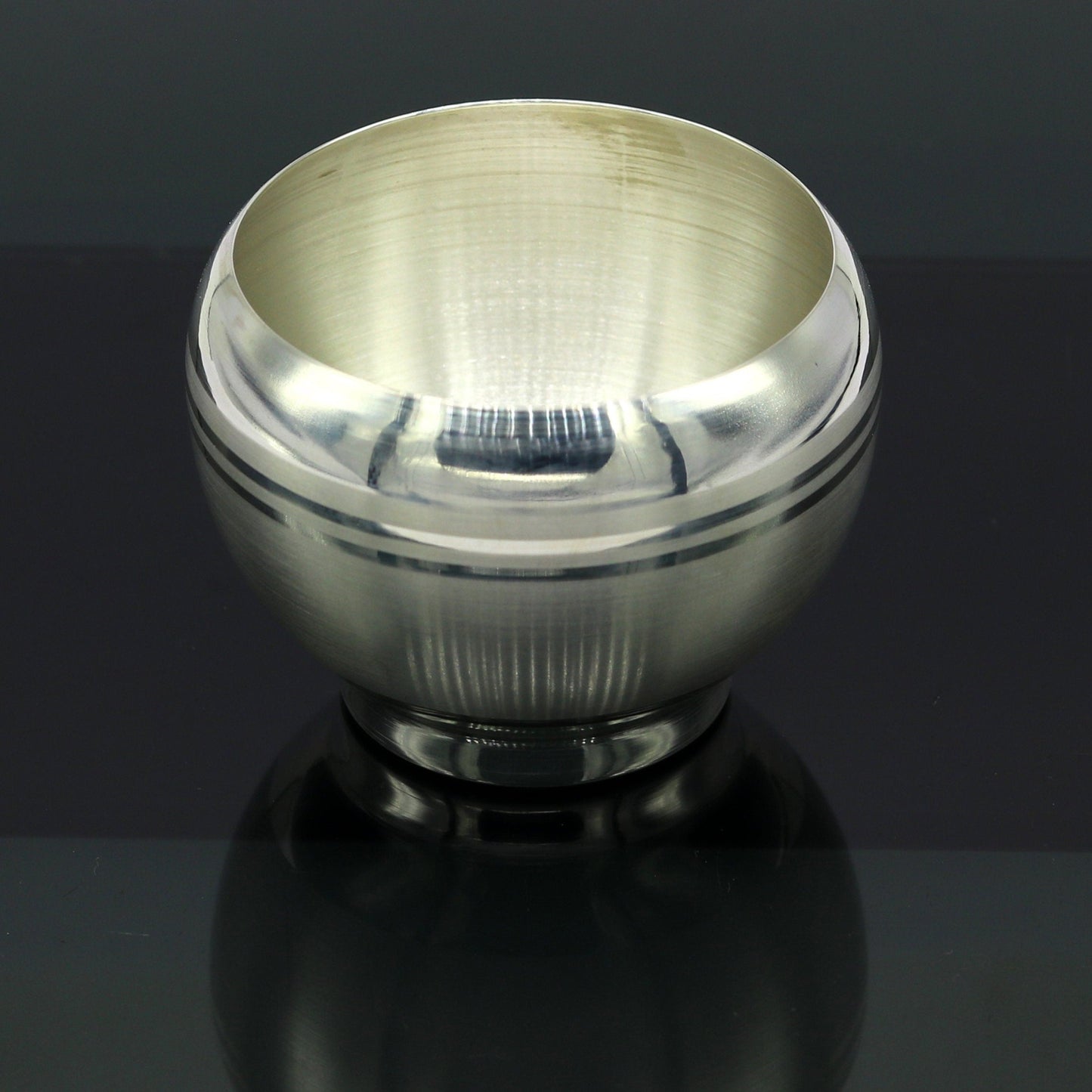 999 fine silver handmade small silver utensils bowl/tumbler silver vessel, silver article puja art accessories, healthy family gift sv259 - TRIBAL ORNAMENTS