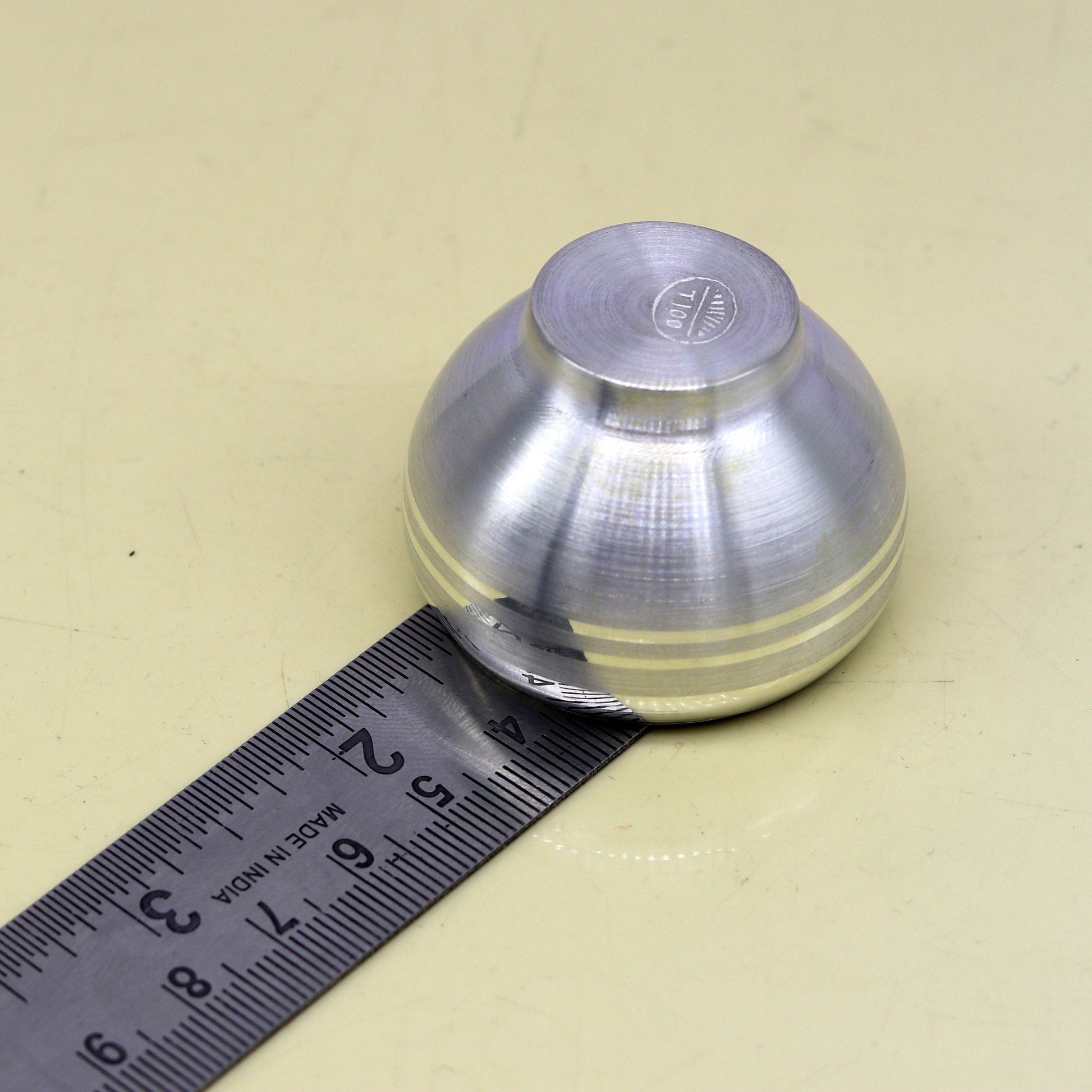 999 fine silver handmade small silver utensils bowl/tumbler silver vessel, silver article puja art accessories, healthy family gift sv259 - TRIBAL ORNAMENTS